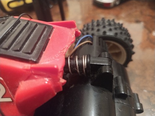 Vintage - Used- NIKKO MASCOT 4WD Frame Buggy RC Car 1987 1/14 Scale RED & Remote - Picture 5 of 14