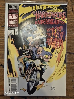 CLIVE BARKER'S THE HARROWERS #1 (1993) NM Glow In The Dark Cover FN/VG