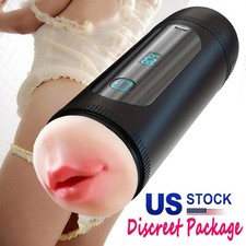 Male Masturbaters Automatic HandsFree Rotating Cup Thrusting Stroker Lubricants