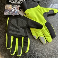 Image of Endura Women's Strike Waterproof Cycle Gloves - Hi-Viz Yellow - Size M