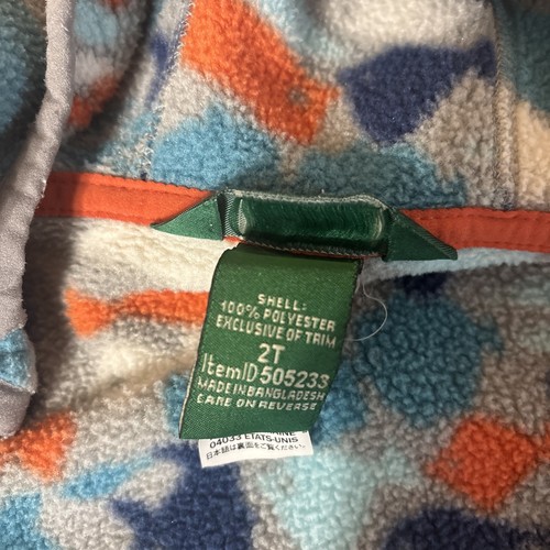 Chaqueta polar con cremallera LL Bean para niños pequeños talla 2T - Imagen 12 de 13