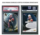 2024 PANINI DONRUSS VORTEX Prizm #VORDMA DRAKE MAYE ROOKIE RC PSA 9 SSP Case hit