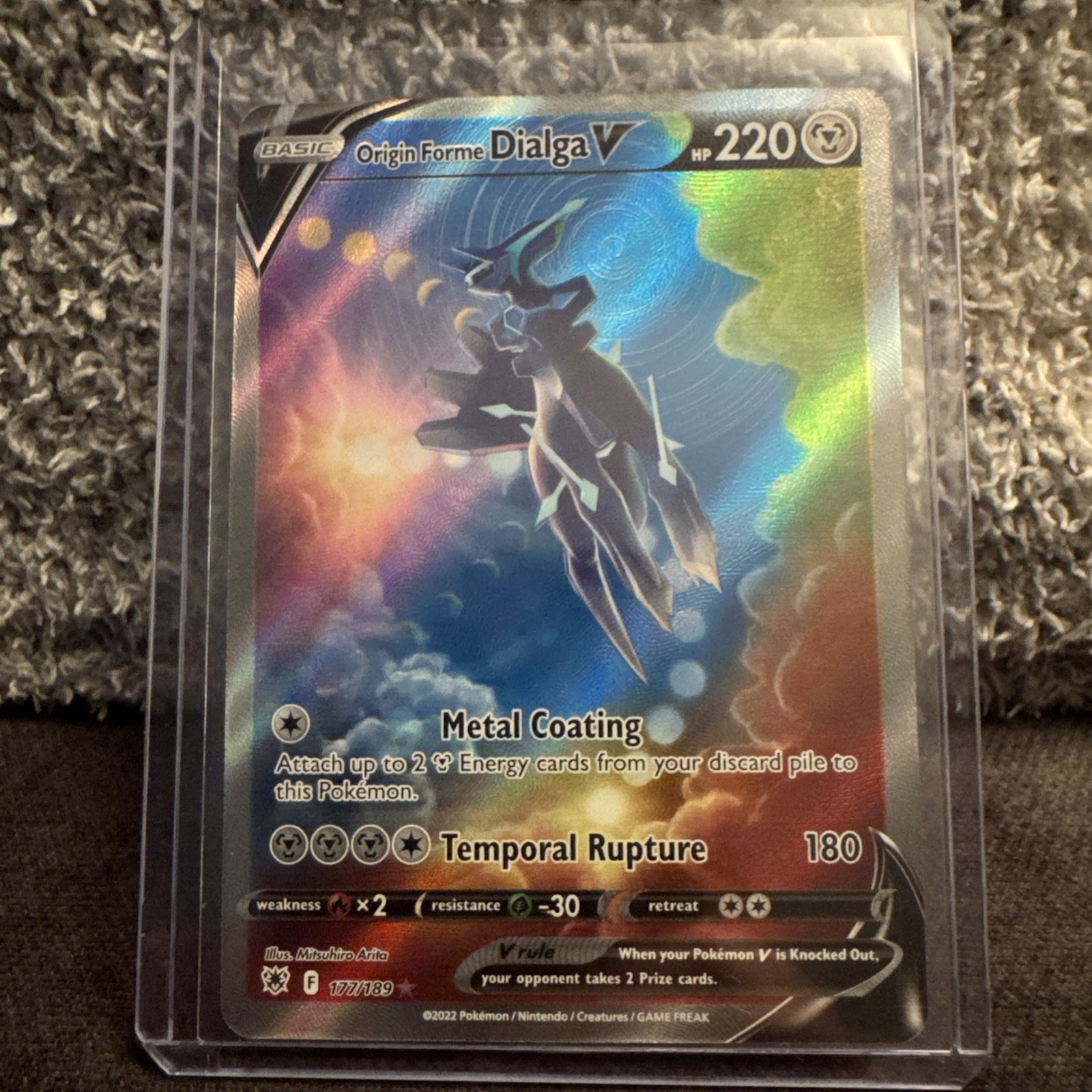 Pokémon Origin Forme Dialga V Ultra Rare Astral Radiance 127/189 HP 220