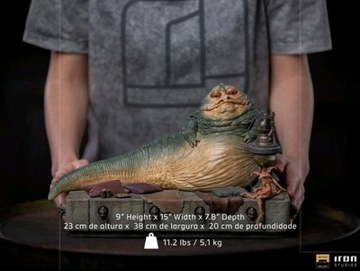 Iron Studios  Star Wars ROTJ Jabba the Hutt Deluxe 1:10 Art Scale Statue