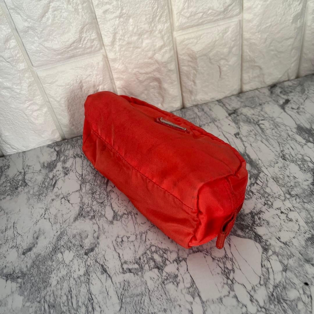 Prada Nylon Makeup Pouch Triangular Plate Used, S… - image 7