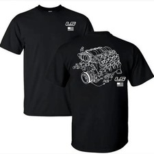 LS Engines Graphic T-Shirt Chevy Racing Shirt Made in USA Casual Mens Top