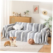 Boho Couch Cover, Sofa Covers for 3 Cushion Couch, Couch 71" x 134" 1 Grey