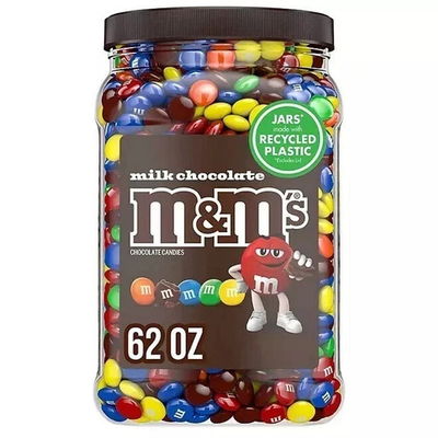 #ad #ad Mamp;M#x27;S Milk Chocolate Candy Jar 62 oz Bulk Pack $25.99