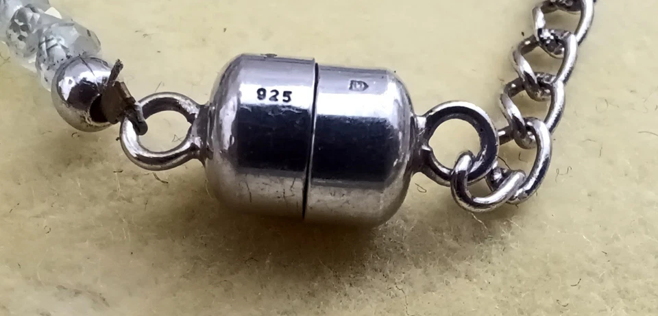 Комплект в синий 3 X драгоценных камней ожерелье из чистого серебра аквамарин апатит - Изображение 4 из 4