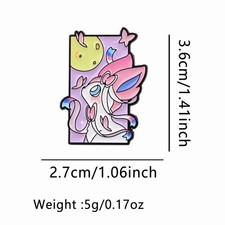 Pokemon Sylveon Enamel Pin Cute Anime Brooch Lapel Badge Sakura Moon Gift