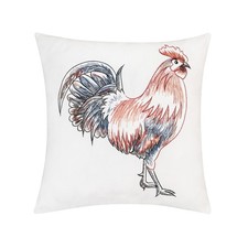Rooster Strut Indoor / Outdoor Embroidered Throw Pillow, 18" x 18"