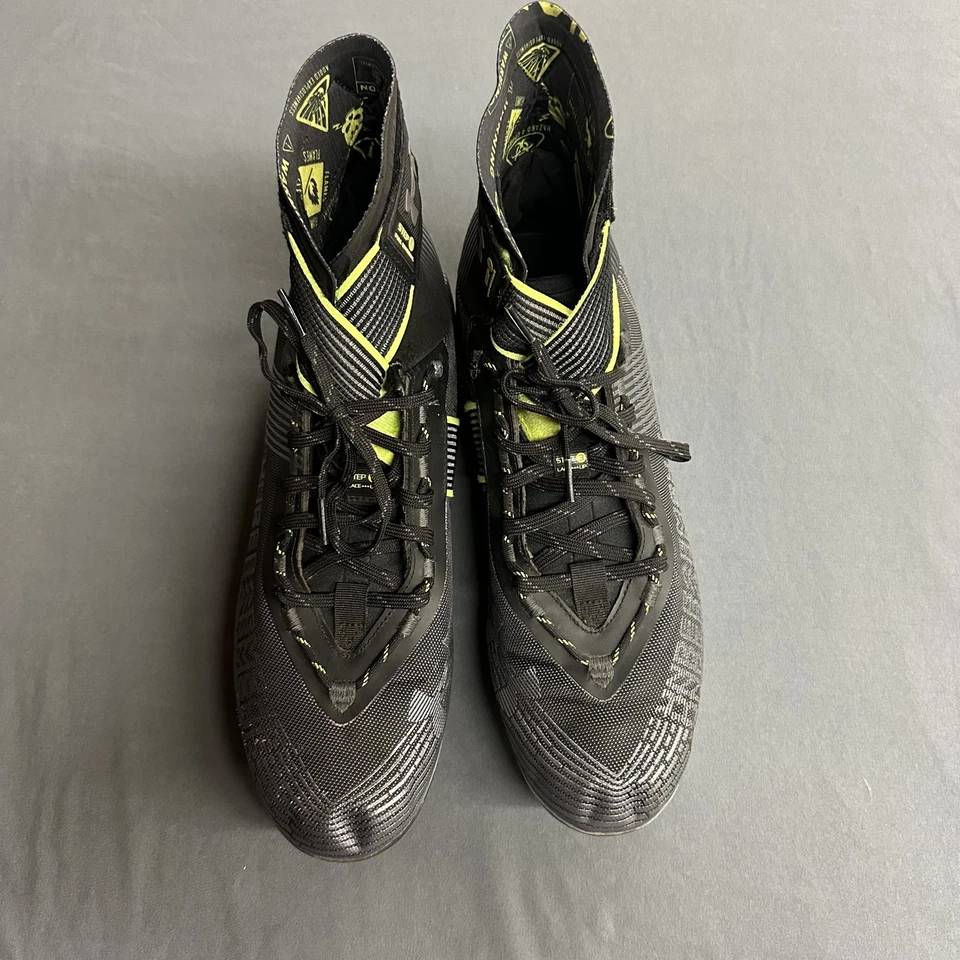 Botines de fútbol Under Armour UA Highlight MC 3023716-004 para hombre talla 13 negros/grises Foto 2 de 4