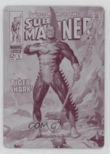 2016 Marvel Masterpieces What If Printing Plate Magenta 1/1 Tiger Shark #2 i1f
