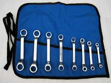 Duro Indestro Gros Granco 8pc Metric Offset Short Box End Wrench Set USA