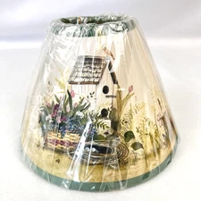 1999 A Homestead Shoppe Lamp Shade Pat Richter "Scents of Spring" 6" Chimney NOS