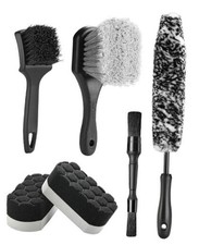 6PCS Car Wheel Cleaning Pro Kit, Tire Brush, Soft-bristled Rim 6PCS-WDK001