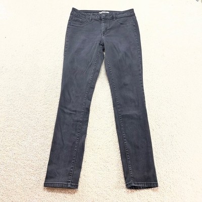 Refuge Skinny Jeans Womens Size 4 Black Faded Denim Mid Rise Stretch Slim Fit