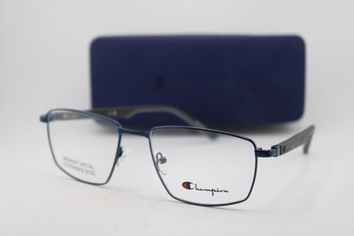 NEW CHAMPION SURGEX 200 C03 BLUE GUNMETAL MEMORY GREY AUTHENTIC EYEGLASSES 57-18
