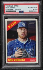 PSA/DNA 2015 Topps Heritage Ben Zobrist #145 PSA/DNA Authentic Card & Auto 2k2