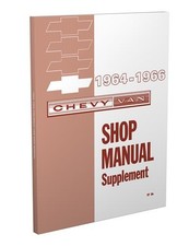 1964-1965-1966 Chevy Van Shop Manual G10 Supplement Chevrolet Repair Service
