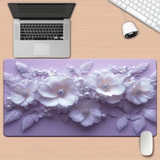 40*90cm Extra Large Gaming & Office Desk Mat - Non-Slip Wrist, Textured Surface