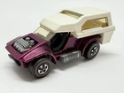 1969 Hot Wheels Redline Power Pad Spectraflame Magenta USA w/ Camper Topper