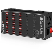 250W USB-C Charging Station 50 Ports Multi-Device Fast Charger for iPhone iPad