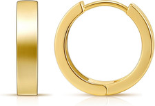 Gold Huggie Hoop Earrings for Women 14K Gold Plated, Small Hoop Earrings for Wom