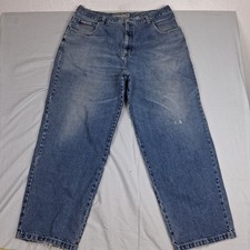 South Pole Jeans Y2K Baggy Denim Men Size 42 Wide Leg Vintage Blue Distressed