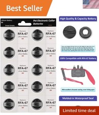 10-Pack RFA-67 Replacement Batteries - Leakproof, Durable, and Easy to Install