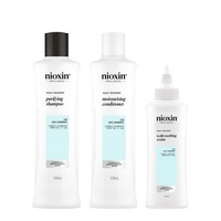 Nioxin Scalp Recovery Kit Trifasico Shampoo 200Ml Conditioner 200Ml Serum 100Ml