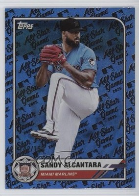 2025 Topps All-Star Game Blue Foil 142/150 Sandy Alcantara #69 1hu5
