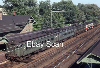 Original 35mm Kodachrome Dia PC Penn Central Railroad Train 1979