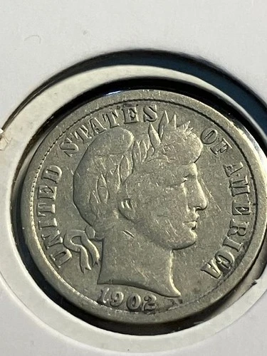 elf Barber Dime 1902  C180