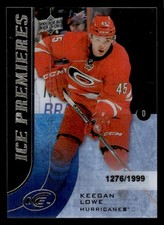 2015 UPPER DECK ICE KEEGAN LOWE 118 MINT RC 1276/1999 HOCKEY CAROLINA HURRICANES
