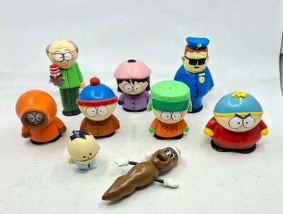 South Park 1998 Vintage Figure Set - Kenny Kyle Stan Cartman Mr Hanky etc RARE