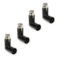XLR Angle Adapter Dual Male and Female can be positioned to 4 Different Angle...