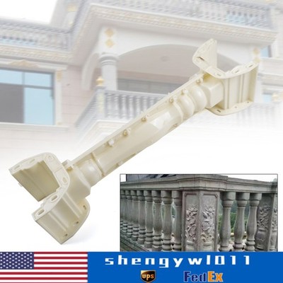 2 Pcs 89cm Balustrades Mold Fit Concrete Plaster Cement Plastic Casting White