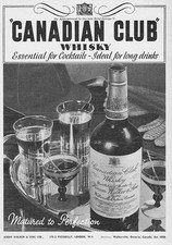 CANADIAN CLUB WHISKY Vintage Advertisement 1938