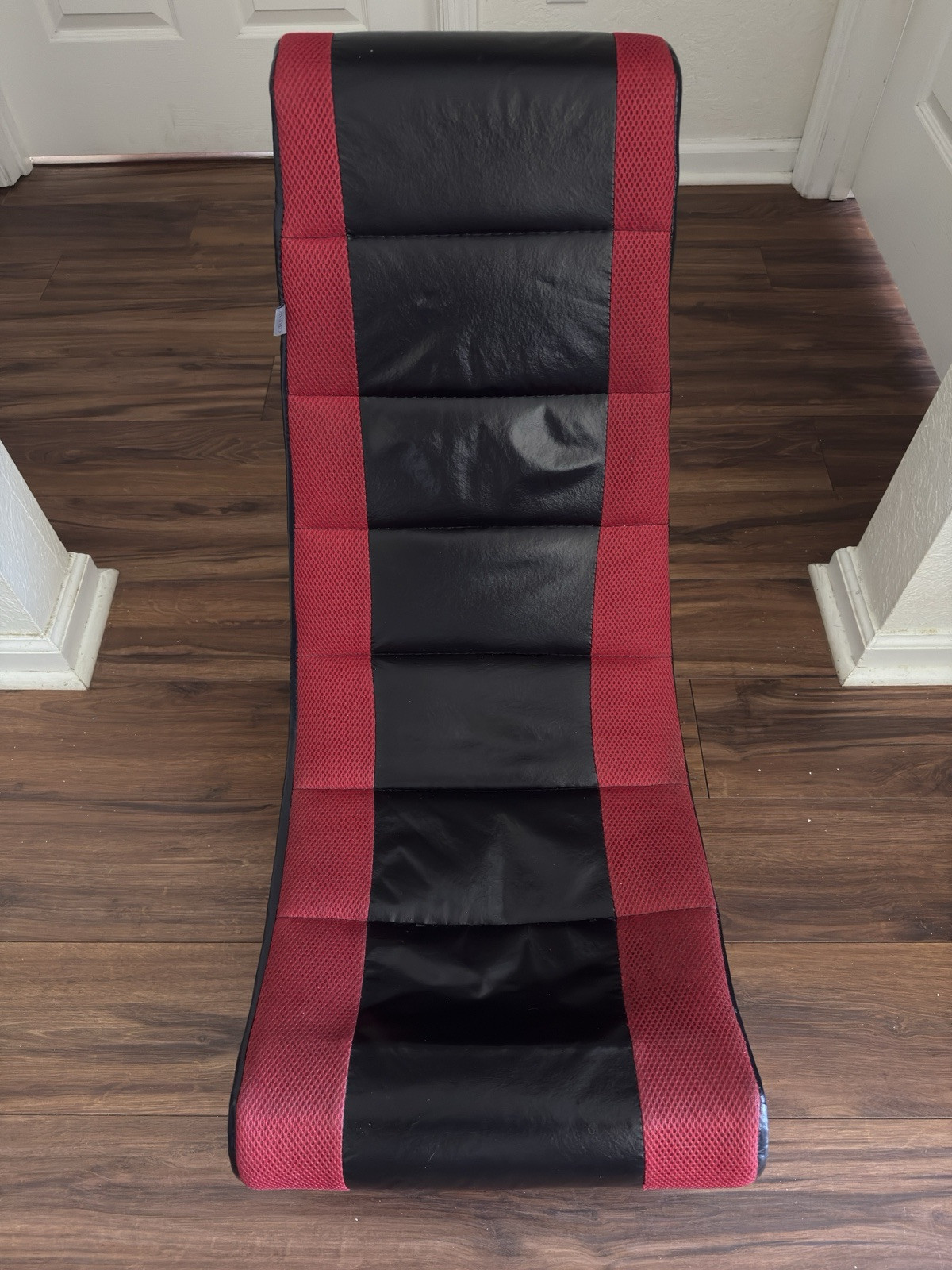 Used Black & Red Gaming Chair with Floor Base-image