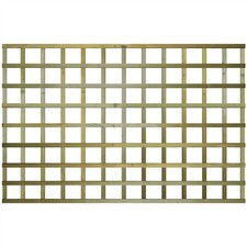 6ft x 4ft Wooden Square Top Standard Trellis Outdoor Garden Fence Panel Wall