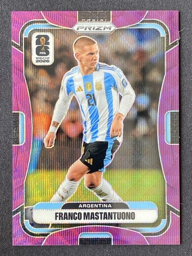 Franco Mastantuono 2026 Panini Prizm Fifa World Cup Purple Wave /95 #20
