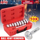10PC Ball Joint Remover Aluminium Wheel Bearing Race Tool Set Garage Bushing Kit