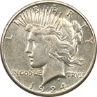 1924-S Peace Silver Dollar $1, About Uncirculated AU