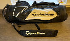 TaylorMade 14-Way Cart Golf Bag Black/White, Shoulder Strap & Carry Handle