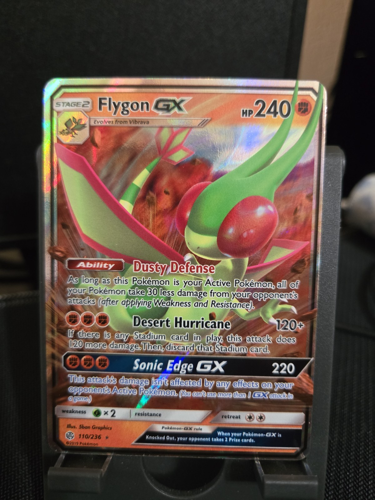 Pokemon TCG Flygon GX 110/236 Sm-Cosmic Eclipse Holo