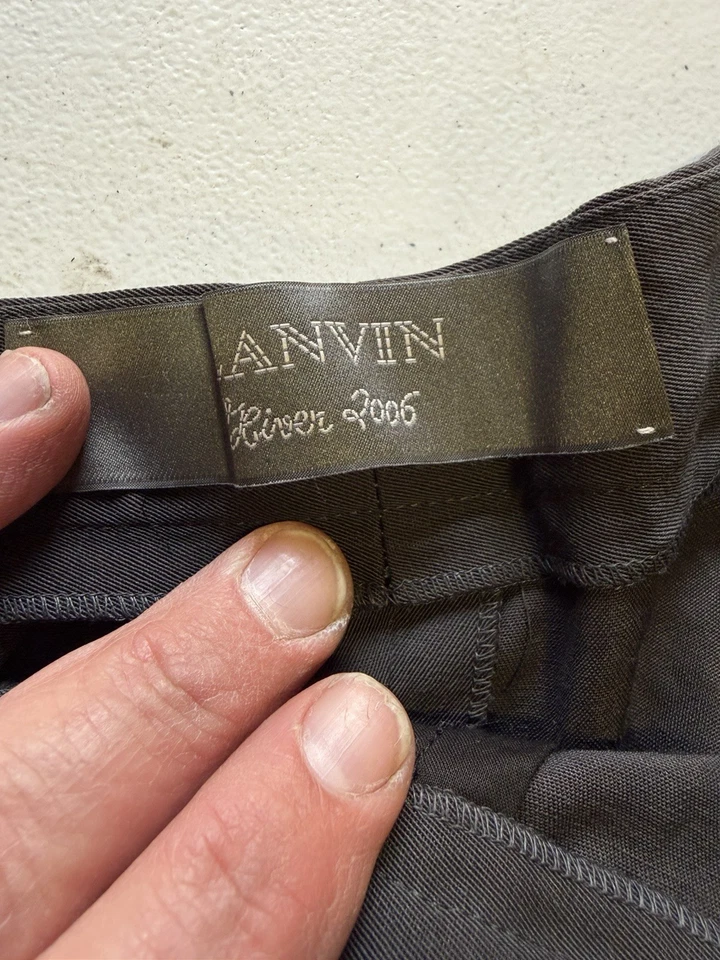 Pantalones Lanvin negros de pierna ancha para mujer US 6 Foto 2 de 4