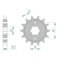 Afam Ritzel #530 18 ZäHne (FüR: Honda CB 750 F Supersport CB750F 75-76 )