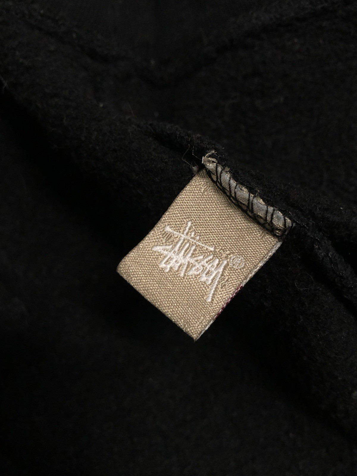 Stussy Basic Small Logo Black Pullover Hoodie Swe… - image 6