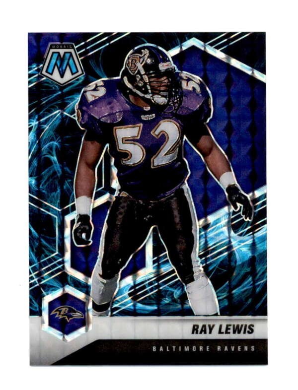 RAY LEWIS 2021 PANINI MOSAIC #21 GENESIS PARALLEL (RARE CASE HIT SP) T6993